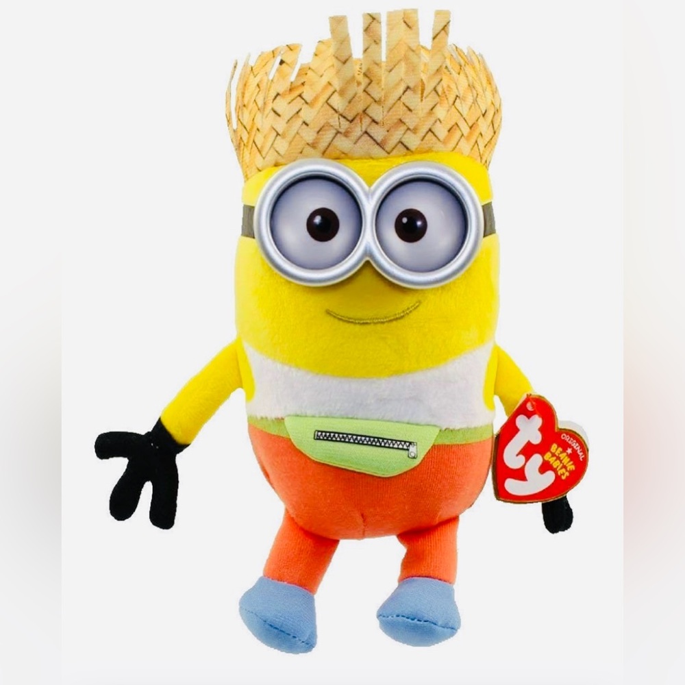 TY Original Beanie Babies – Dave the Tourist Minion (Despicable Me 3) – 8” Plush